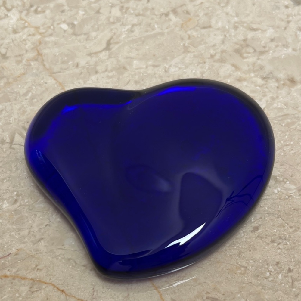 Tiffany & Co Blue Heart Elsa Peretti Paperweight